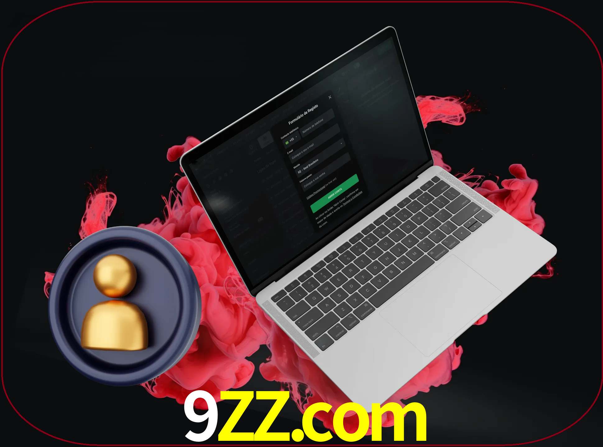 No cabeçalho do site 9zz, clique no botão que o levará a um formulário especial onde terá de introduzir as suas informações actuais.