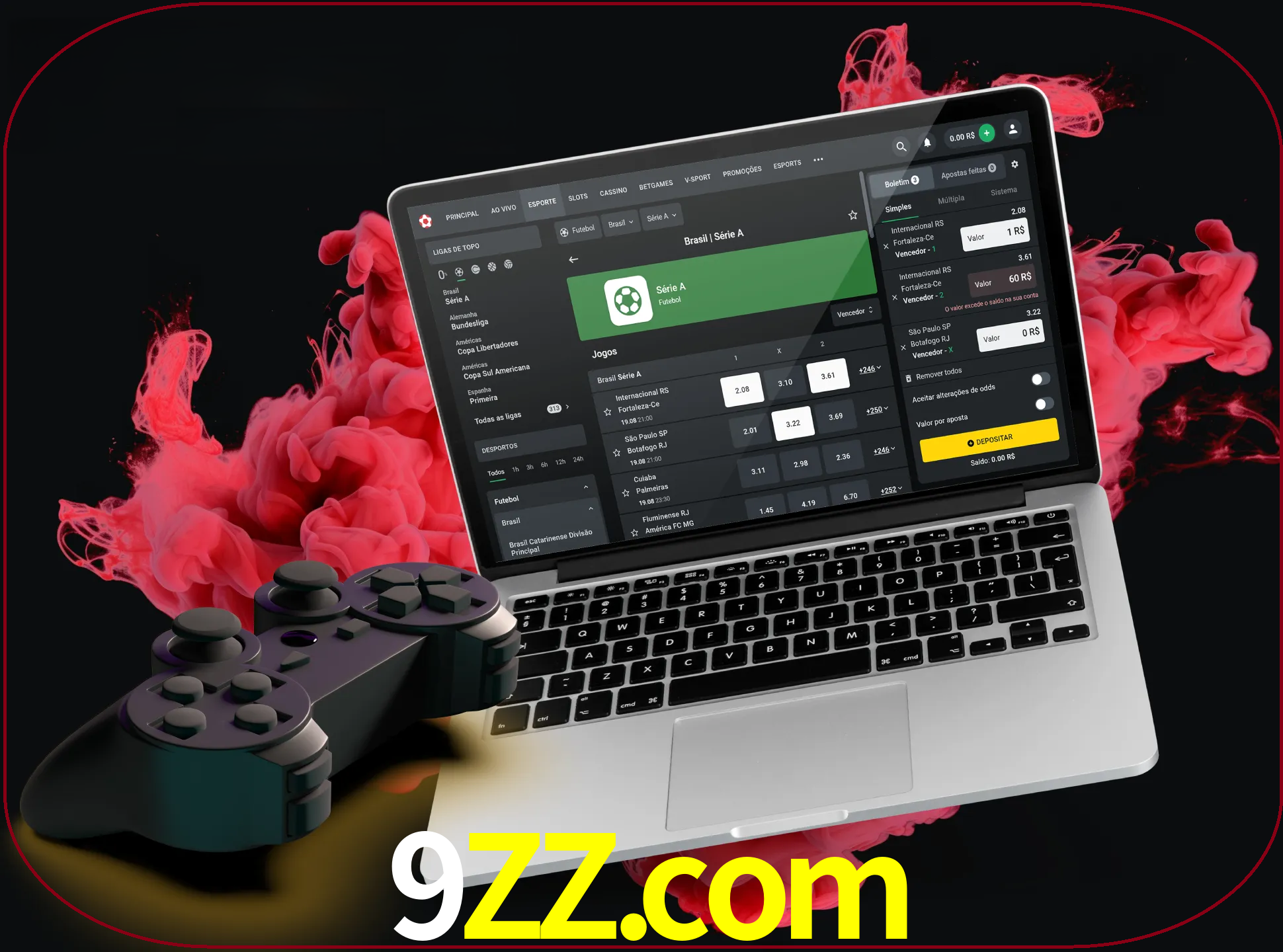 Visite a secção especial de jogos de vídeo em 9zz para descobrir em que jogos pode apostar e ganhar muito dinheiro.